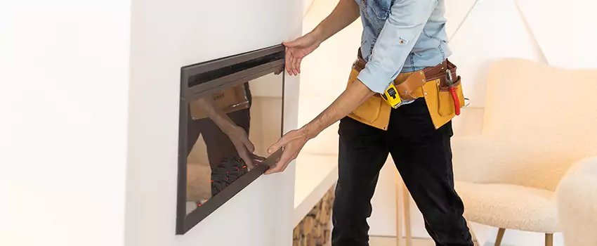 Metal Fireplace Installation in Groves, Texas