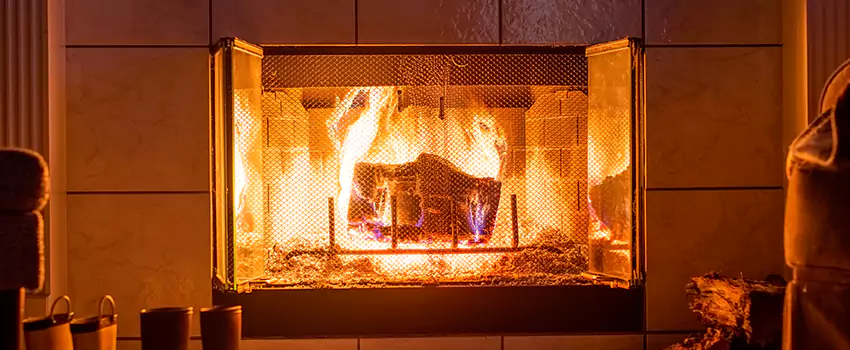 Mendota Hearth Landscape Fireplace Installation in Groves, Texas