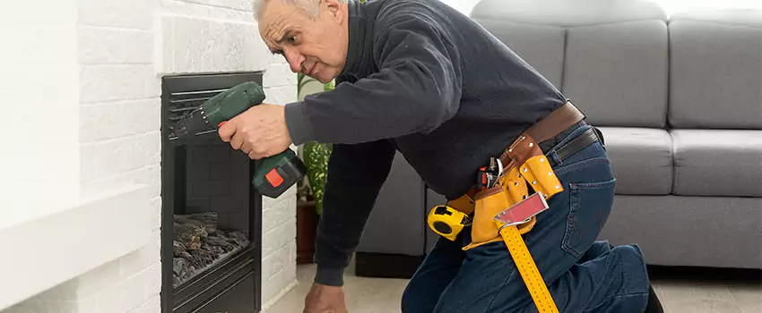 New Indoor Fireplace Installation in Groves, Texas